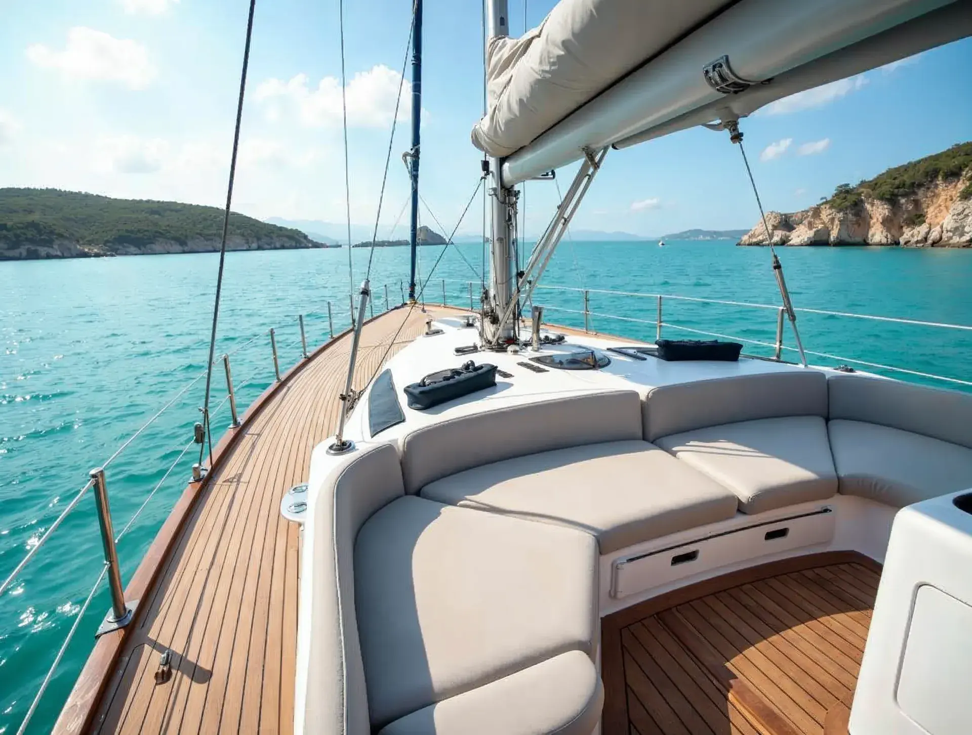 Cockpit und Sonnendeck – Elan Impression 45
