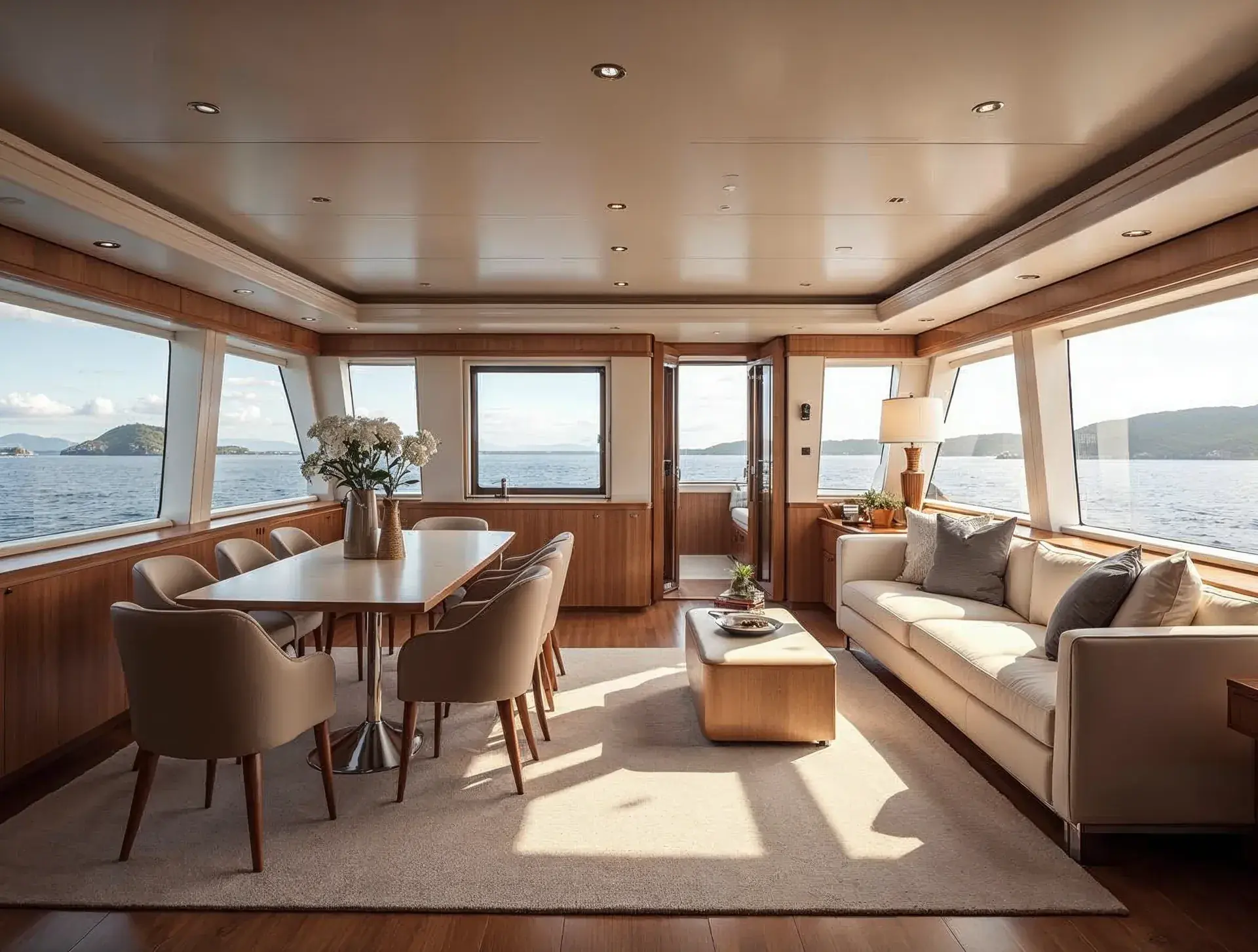 Salon der Ferretti Yachts 620