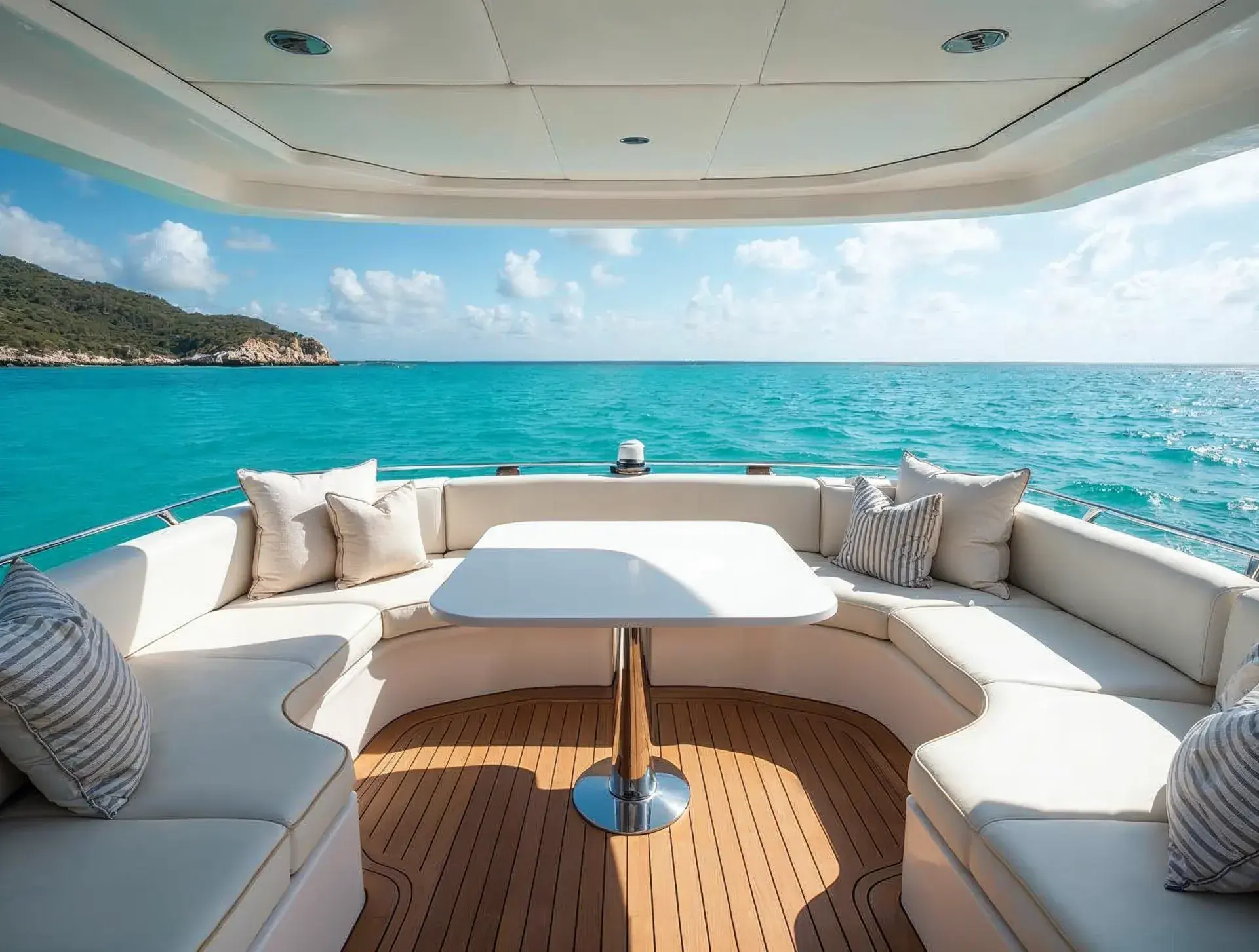 Cockpit und Sonnendeck – Ferretti Yachts 620