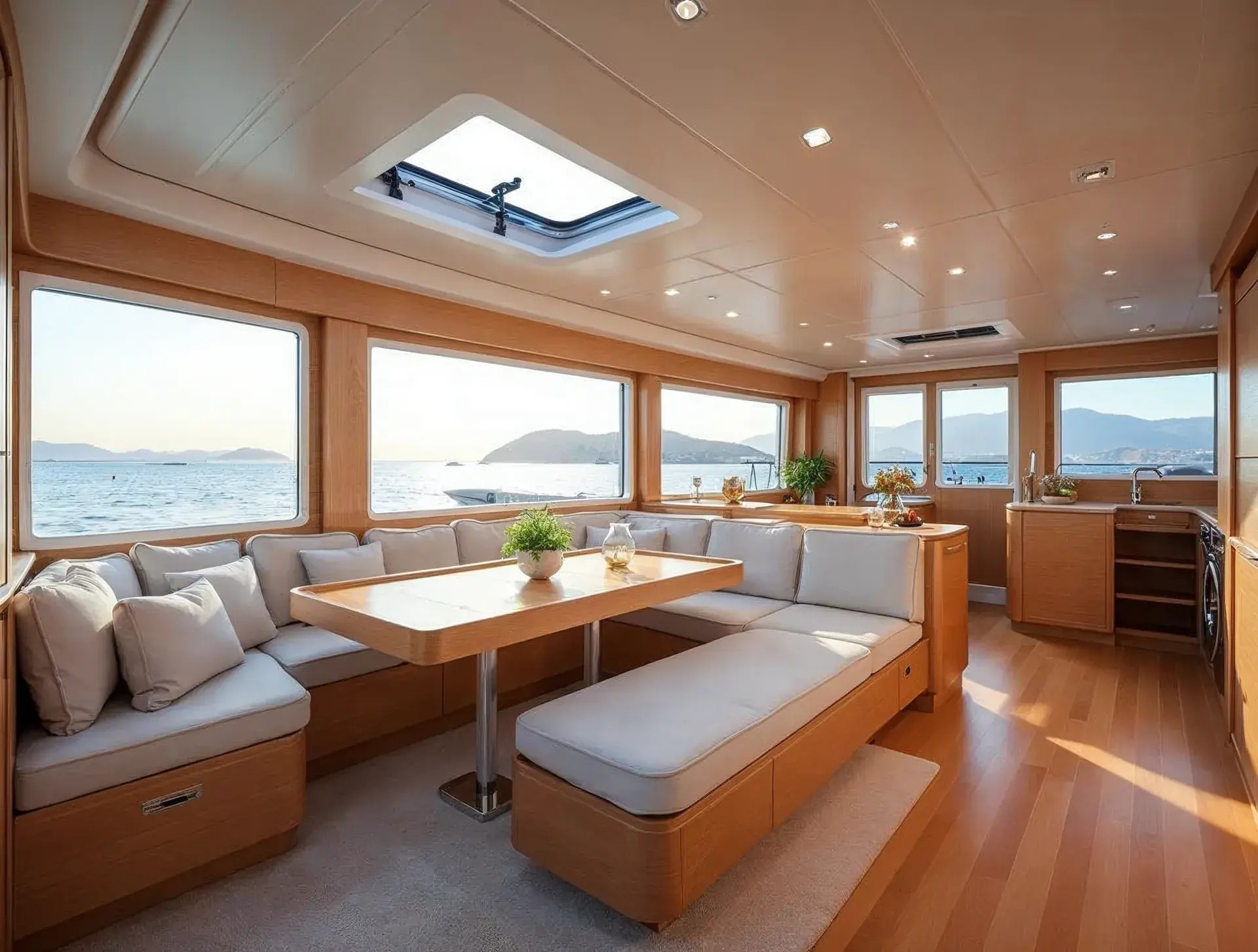 Salon der Fountaine Pajot Saona 47