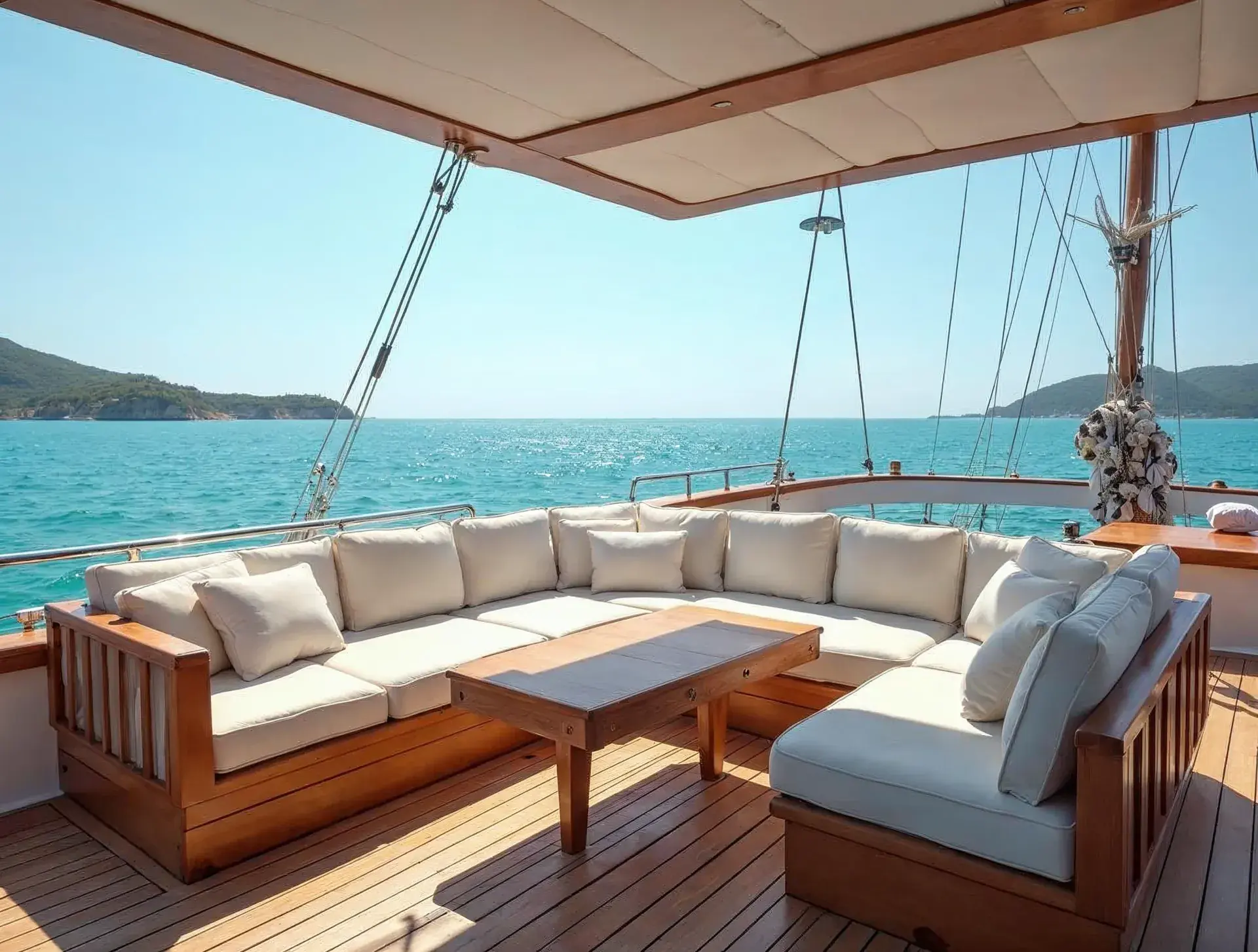 Cockpit und Sonnendeck – Gulet Classic 24m
