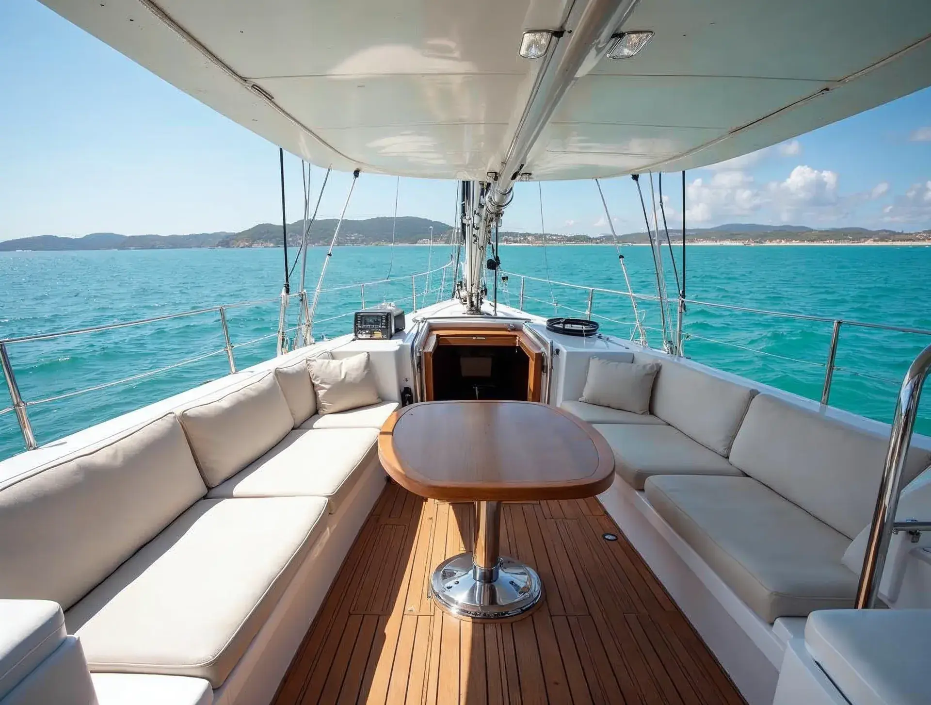 Cockpit und Sonnendeck – Hanse 458