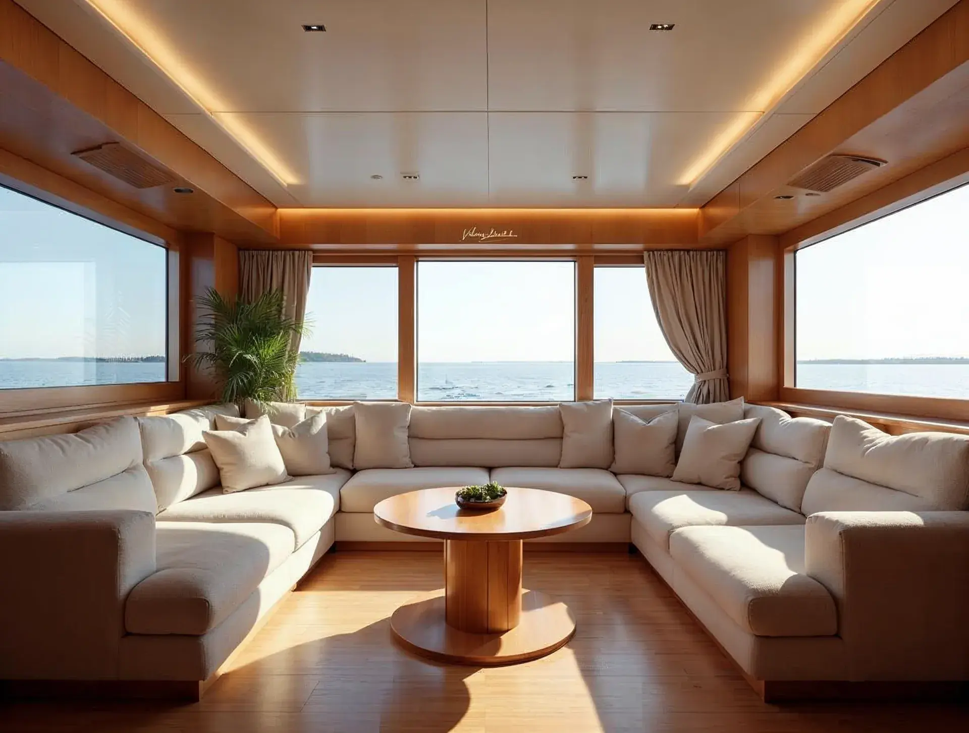 Salon der Hausboot Standard 10m