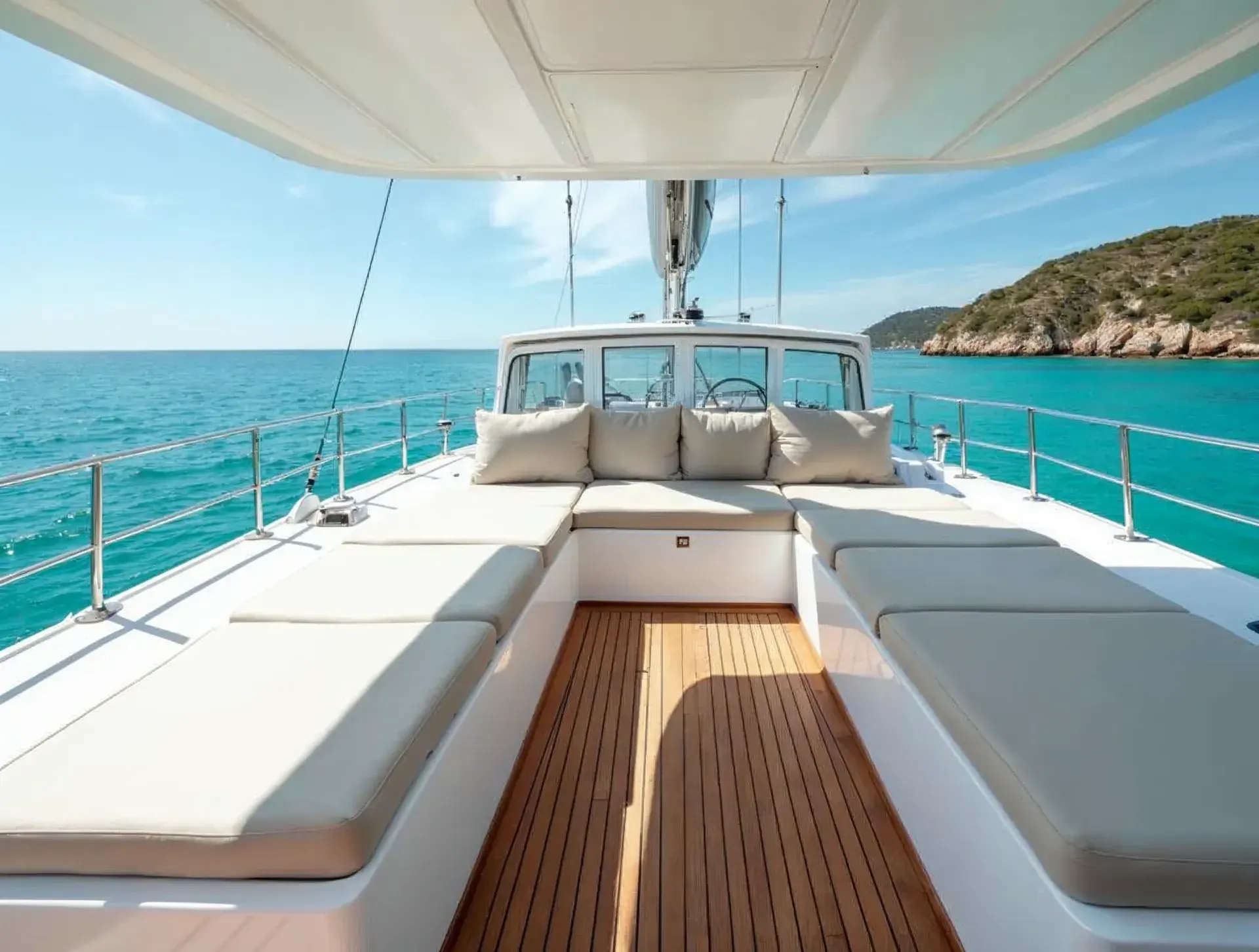 Cockpit und Sonnendeck – Lagoon 46