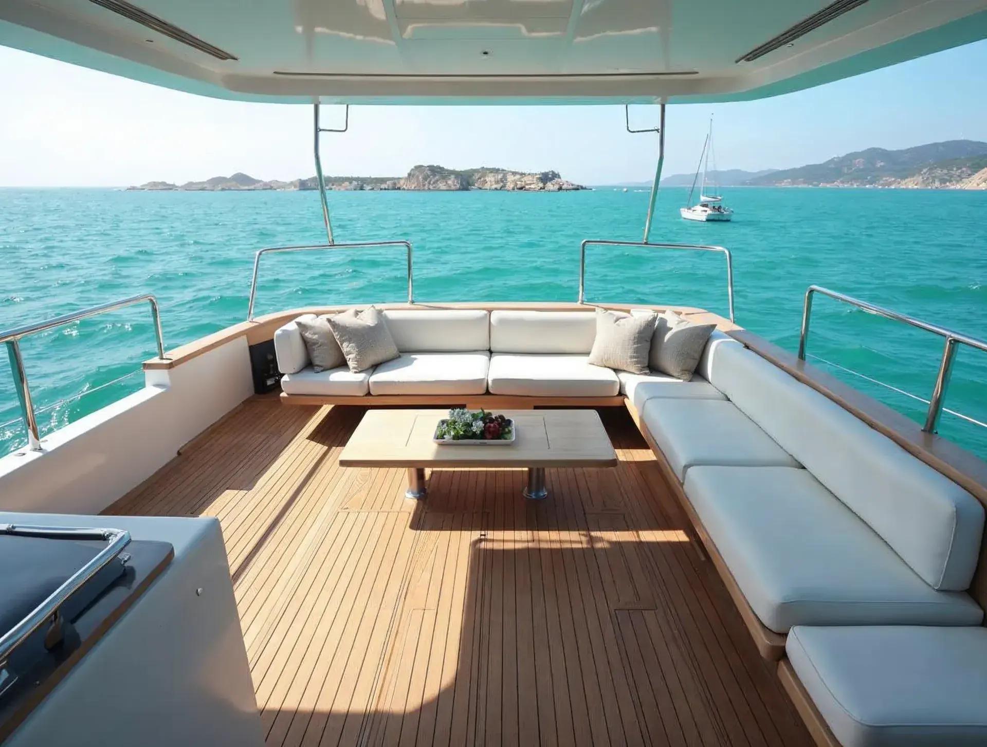 Cockpit und Sonnendeck – Sunreef 60